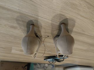 Zapatillas de baile beige rosado