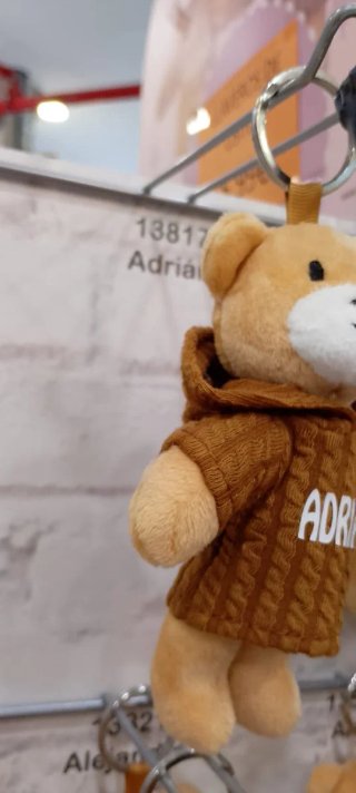 1 llavero Oso de peluche personalizado con nombre