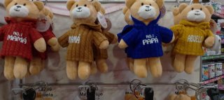 1 llavero Oso de peluche personalizado con nombre