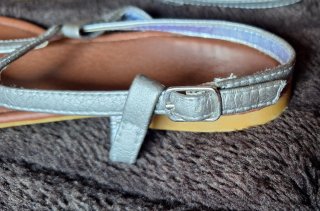 Sandalias Talla 37  Plateadas