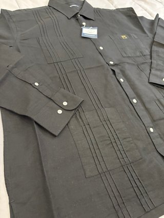 Camisa Negra Manga Larga XL