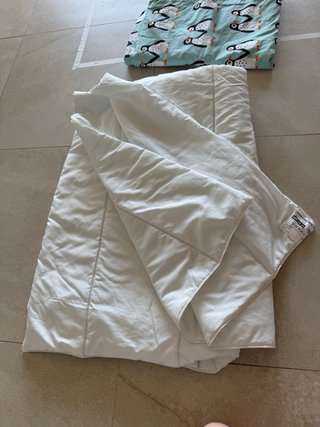 Edredón 150x200cm + Funda Nórdica y Almohada Pingü