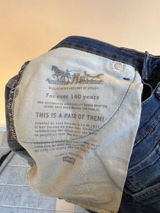 Jeans Levi's 514 W31 Blu