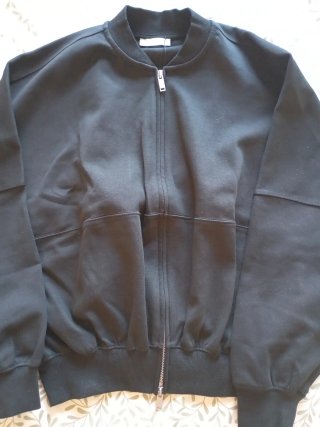 Chaqueta Bomber Zara Negra Talla S
