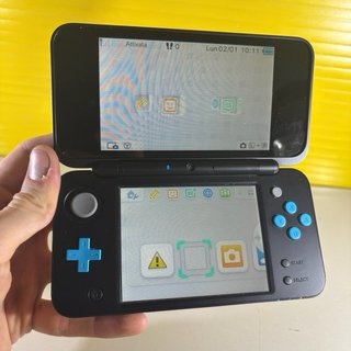 Nintendo 2DS XL Nero ckn scatola e accessori