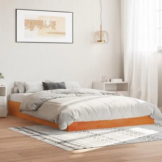Giroletto senza Materasso Marrone Cera 160x200 cm Legno di