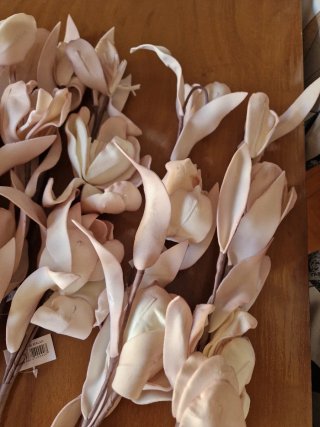 Flores decorativas artificiales