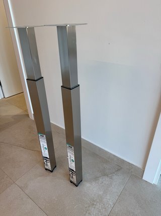 Patas Mesa Acero REI Regulables (2uds)Sin estrenar