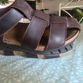 Sandalias Panamas Hombre Talla 42 Marrón