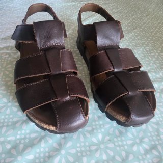 Sandalias Panamas Hombre Talla 42 Marrón