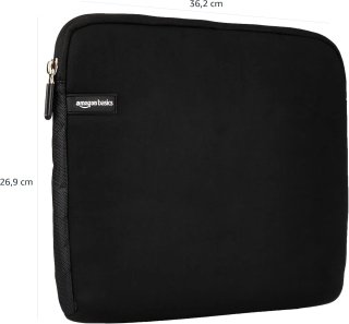 Amazon Basics Custodia per laptop fino a 14 pollici, Nero