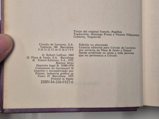 Papillon – Henri Charrière (Tapa dura)