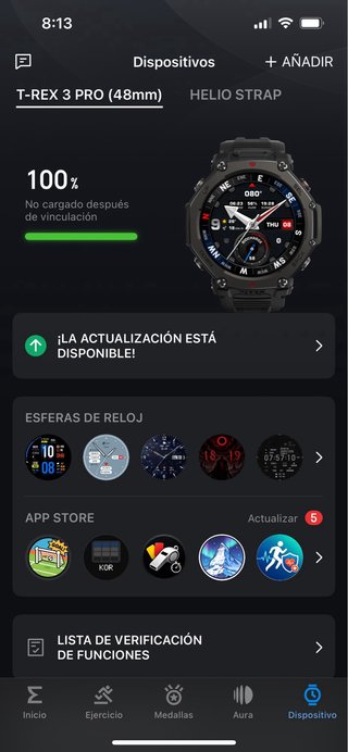 Reloj Smartwatch Amazfit T-REX PRO 48mm