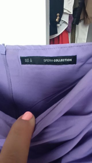 Vestido Sfera púrpura talla S