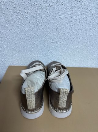 Zapatos dorados/plateados