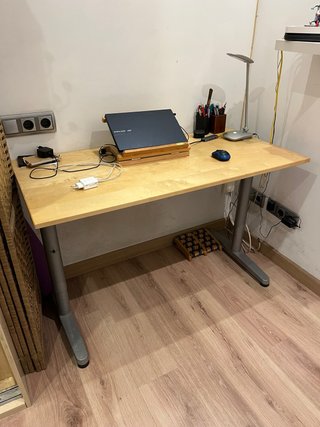 Mesa de despacho madera y metal
