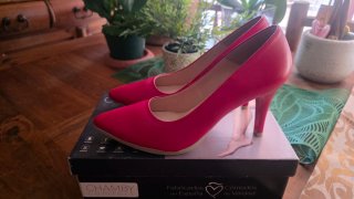 Zapatos de tacón Chamby rojos