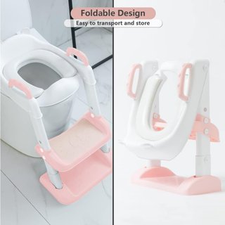 Asiento de inodoro infantil HAUSPROFI con escalone