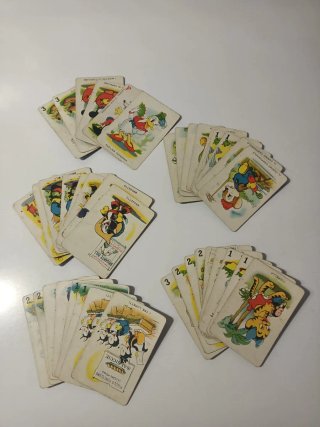 Carte Vintage Disney 1939 varie Qt.23 rosse 42 blu