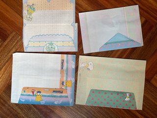 Conjunto de Papel de Carta y Sobres