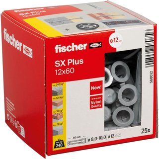 Taco Fischer SX Plus 12x60 mm (25 uds)