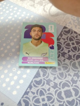 Carta Mundial FIFA Max Crocombe NZL