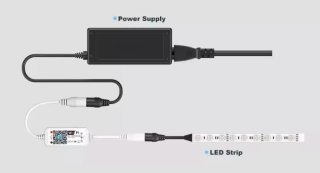 Controlador LED WiFi 12-24V