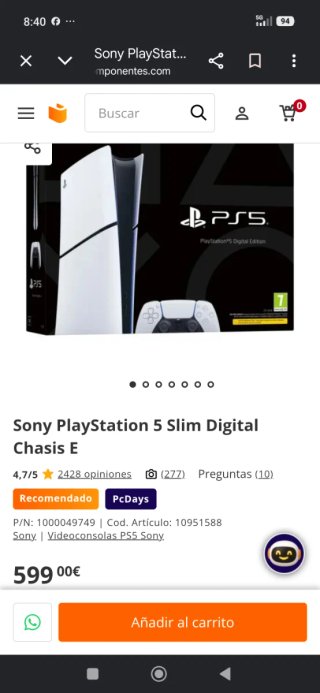 Ps5 Digital Sin Abrir
