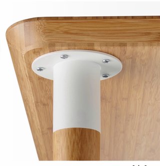 Pata de mesa Hilver Ikea madera y metal