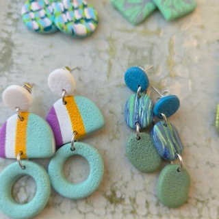 Pack 6 pares pendientes artesanales
