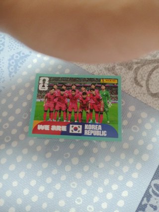Carta Mundial FIFA Panini Corea