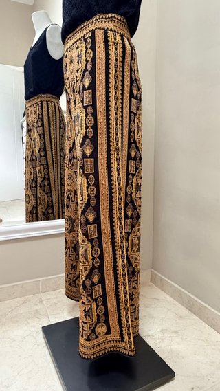 Pantalón culotte estampado Zara