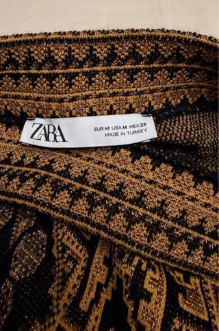 Pantalón culotte estampado Zara
