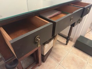 Escritorio Vintage Madera 5 Cajones