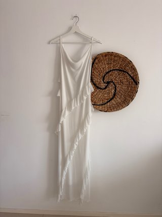 Vestido Boho Chic Blanco Talla XS