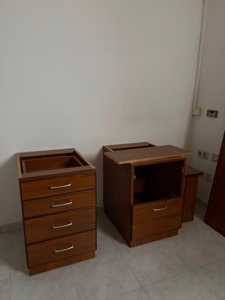 Muebles de oficina madera y cuero