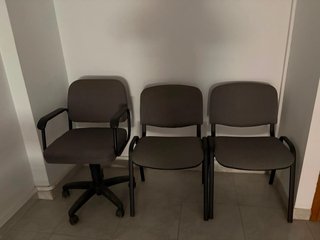 Muebles de oficina madera y cuero