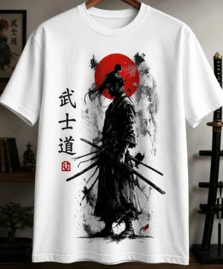Camiseta Samurai con Diseño Japonés