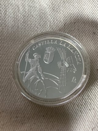 Medalla Plata 925 Don Quijote y Molino
