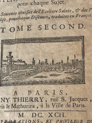 Libro antiguo 1692 Panegíricos Santos