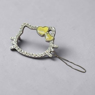 Hello Kitty Hair Clip Heart