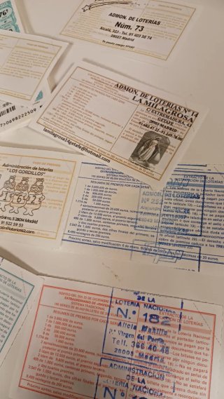 Lote décimos Lotería Nacional Navidad