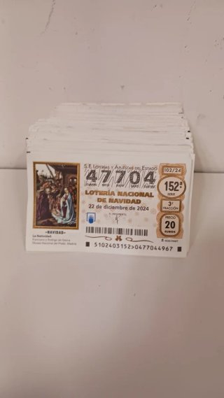 Lote décimos Lotería Nacional Navidad