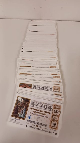 Lote décimos Lotería Nacional Navidad