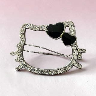 Hello Kitty Hair Clip Heart