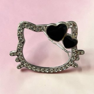 Hello Kitty Hair Clip Heart