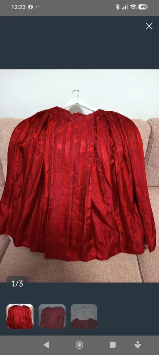 Falda y blusa huertana talla única Falda de 38/42