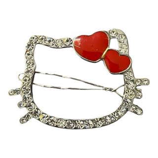 Hello Kitty Hair Clip Heart
