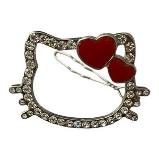 Hello Kitty Hair Clip Heart