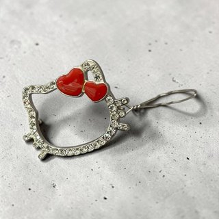 Hello Kitty Hair Clip Heart
